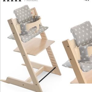 Tripp Trapp Grey Star Classic Cushion - Brand New!